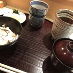 はらまさ - トリュフご飯と白子とお味噌汁、香の物