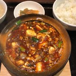 中華料理　桃 - 四川麻婆豆腐+定食セット