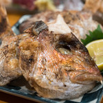 光寿司 - 2018.3 かぶと焼（550円）真鯛