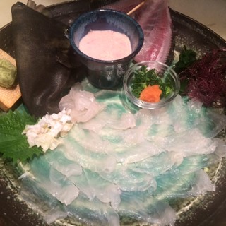 下川端店限定カワハギ活造り