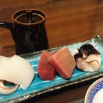 Mikura - お刺身盛り合わせ　一つ目のお皿