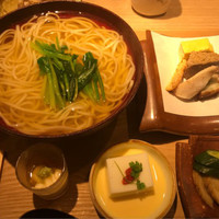 神楽坂 久露葉亭 - ランチセットのうどん（温）