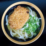 たかもり - コロッケうどん（うどん小+コロッケ）