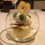 カーサ・デル・チーボ - 岩舘りんご園さんのグラニースミスのエスプーマ マスカルポーネのソルベと