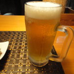 うなぎ屋酒坊・画荘 越後屋 - 最初はビール！ぷは～、生き返る！