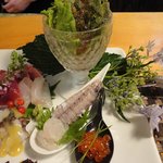 うなぎ屋酒坊・画荘 越後屋 - まるで宝石箱のような、お刺身盛り合わせ♪