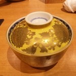 和み庵　篤屋 - 胡麻豆腐と茄子の揚げ出し（器かわいぃです！）