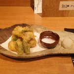 和み庵　篤屋 - はもの梅シソ天ぷら