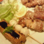 笑楽 - 串盛り合わせ　８本