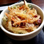 富田茶屋 - かき揚げ丼