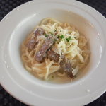 セルフィーユ - 牛肉のクリームパスタ