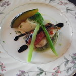 セルフィーユ - 鯛のポワレ　茄子とバジルソース