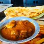 ユーカン - Ｄセット。マトンカレーとナン