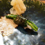 鮨松榮 - 菜花昆布〆