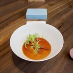 アコルドゥ - 黒ビールと人参 スパイスと柑橘 甘みと苦み、春の新芽