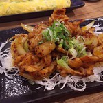 TEPPANYAKI NIROKU 26 - 1803_TEPPANYAKI NIROKU 26 Lippo Cikarang  (鉄板焼き にろく)_Horumon negi@68,000Rp(ホルモンネギ炒め)