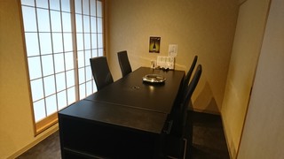 oyogitorafuguryourisemmontenajiheisonezaki - 2階個室テーブル席は6名様まで。接待に使えます
