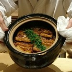 銀座 しのはら - 穴子とゴボウの炊き込みご飯