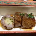 日本料理 晴山 - たけのこ飛騨牛巻き
