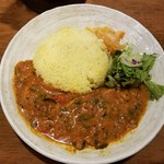 SPICY CURRY 魯珈 - 芹とあさりのトマトマサラのライス大盛