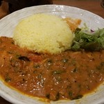 SPICY CURRY 魯珈 - 芹とあさりのトマトマサラのライス大盛