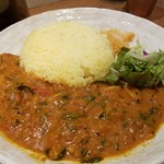 SPICY CURRY 魯珈 - 芹とあさりのトマトマサラのライス大盛