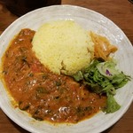 SPICY CURRY 魯珈 - 芹とあさりのトマトマサラのライス大盛