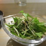 おだいどこ ブルーキャット - 水菜と塩昆布のサラダ