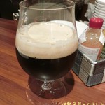 クラフト ビール カフェ プロースト - ビールはhalf(280ml)、regular(400ml)、pinet(560ml)とどれも量を選べる。
            最初は伊勢角屋スタウト(half/750円)♪ 黒ビールで程よい苦味があって美味しい！