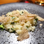 TACUBO - 高知の葉ニンニクと春トリュフのリゾット