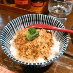 らーめん 鶏喰 - ピリ辛鶏そぼろごはん