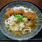 ツルヤ - カツおろしうどんです。