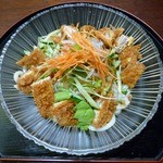 ツルヤ - カツサラダうどんです。