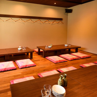 Tatami seating that can be reserved for up to 30 people