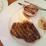 ガーデン＆クラフツ カフェ - 国産豚の網焼き柚子七味西京味噌ソース添え