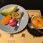 味道楽 - フルーツと女将特製デザート