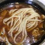 中華そば べんてん - つけ汁が良く絡む麺
