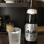 中華そば べんてん - グラスが凍ったビール