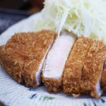 とんかつひなた - 特選ロースかつ断面