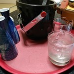 味の宿海王亭 - 焼酎2合と氷