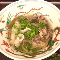 日本料理 晴山 - ツキノワグマのしゃぶしゃぶ風