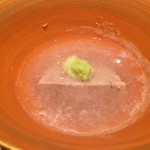 鮓職人 秦野よしき - 塩あん肝と蕪のスープ