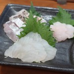 笑菜酒家 みや美 - お造り三種