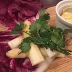 PIZZA BORSA - 弾丸ツアーantipasto3　アスパーラゴビアンコです　卵の味が強くてとても美味しい自家製マヨネーズが付いています　春の味ですね