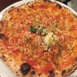 PIZZA BORSA - 弾丸ツアーpizza　スペシャリテの桜エビのピッツァをいただきました　ホント、春ですよね〜