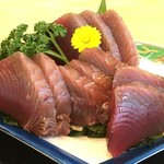 魚三会館 - 初がつお刺身定食　１４６０円　(2018/03)