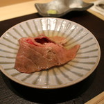 焼肉 強小亭 - 大根おろしとお出汁で頂きます