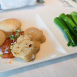 天龍軒 - 帆立とチャイニーズケールの炒め物。なかなか良い