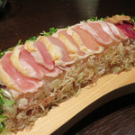 天草大王鶏刺し5種