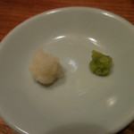 手打そば 菊谷 - 薬味；アップ